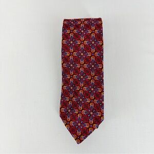 Robert Talbot Seven Fold Limited Edition 2/40 Hand Sewn Floral Print Silk Tie